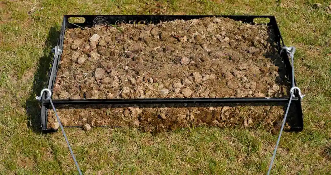 black paddock blade horse manure collector