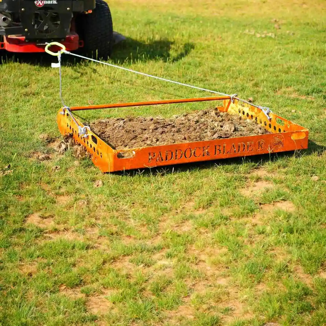 orange paddock blade horse manure scooper